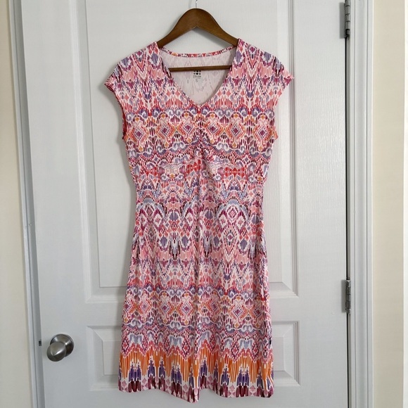 Title Nine Geometric Print Diamalete Dress Small - Picture 7 of 7